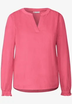 Corduroy blouse met ruches