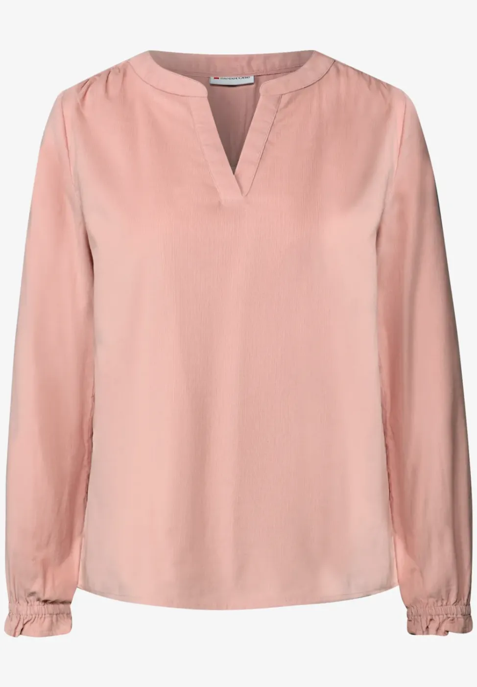 Corduroy blouse met ruches