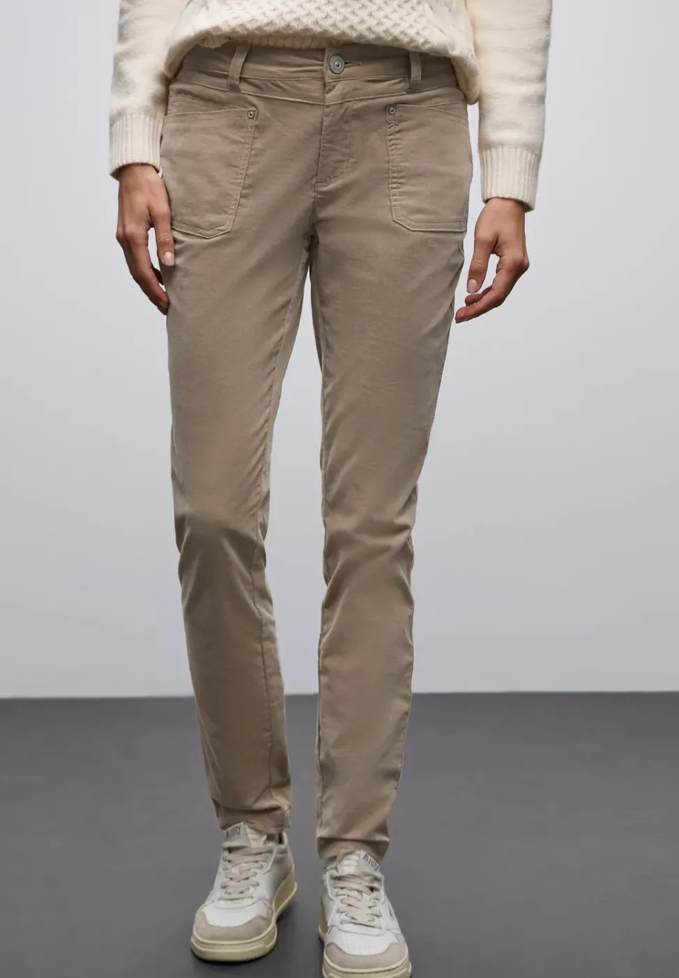 Corduroy broek in casual pasvorm