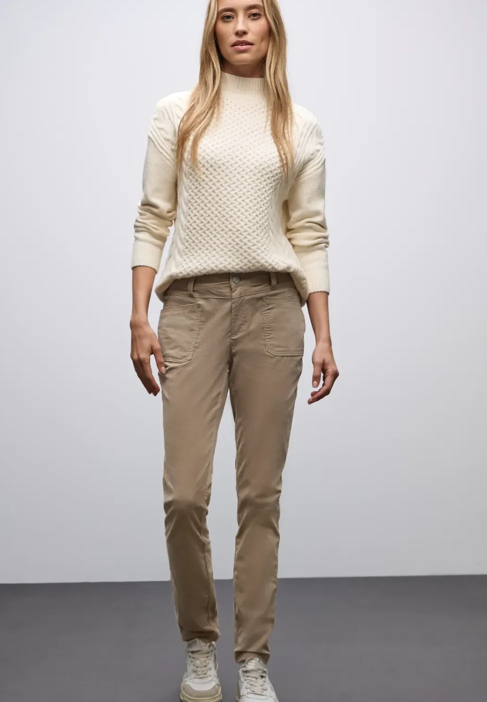 Corduroy broek in casual pasvorm