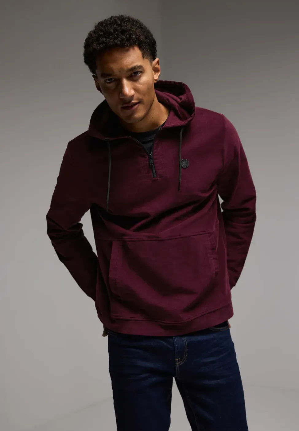 Corduroy hoodie