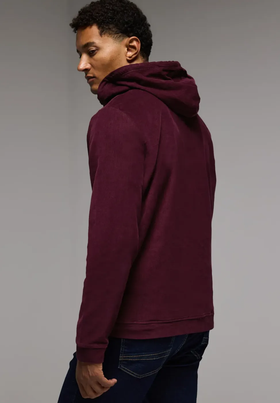 Corduroy hoodie