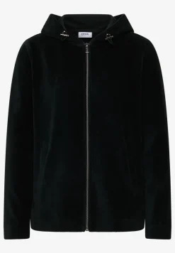 Corduroy jas met capuchon