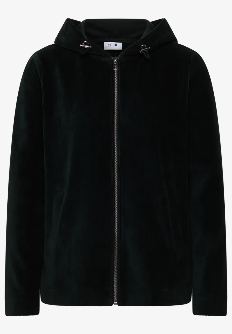 Corduroy jas met capuchon