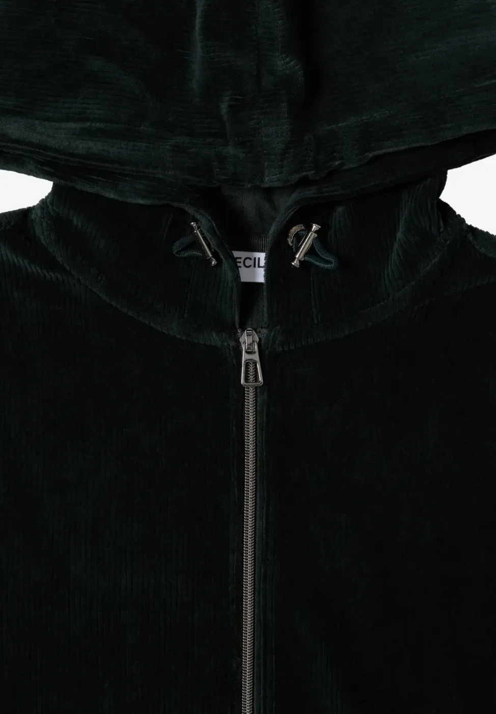 Corduroy jas met capuchon