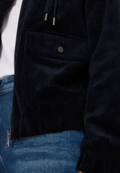 Corduroy jas met capuchon
