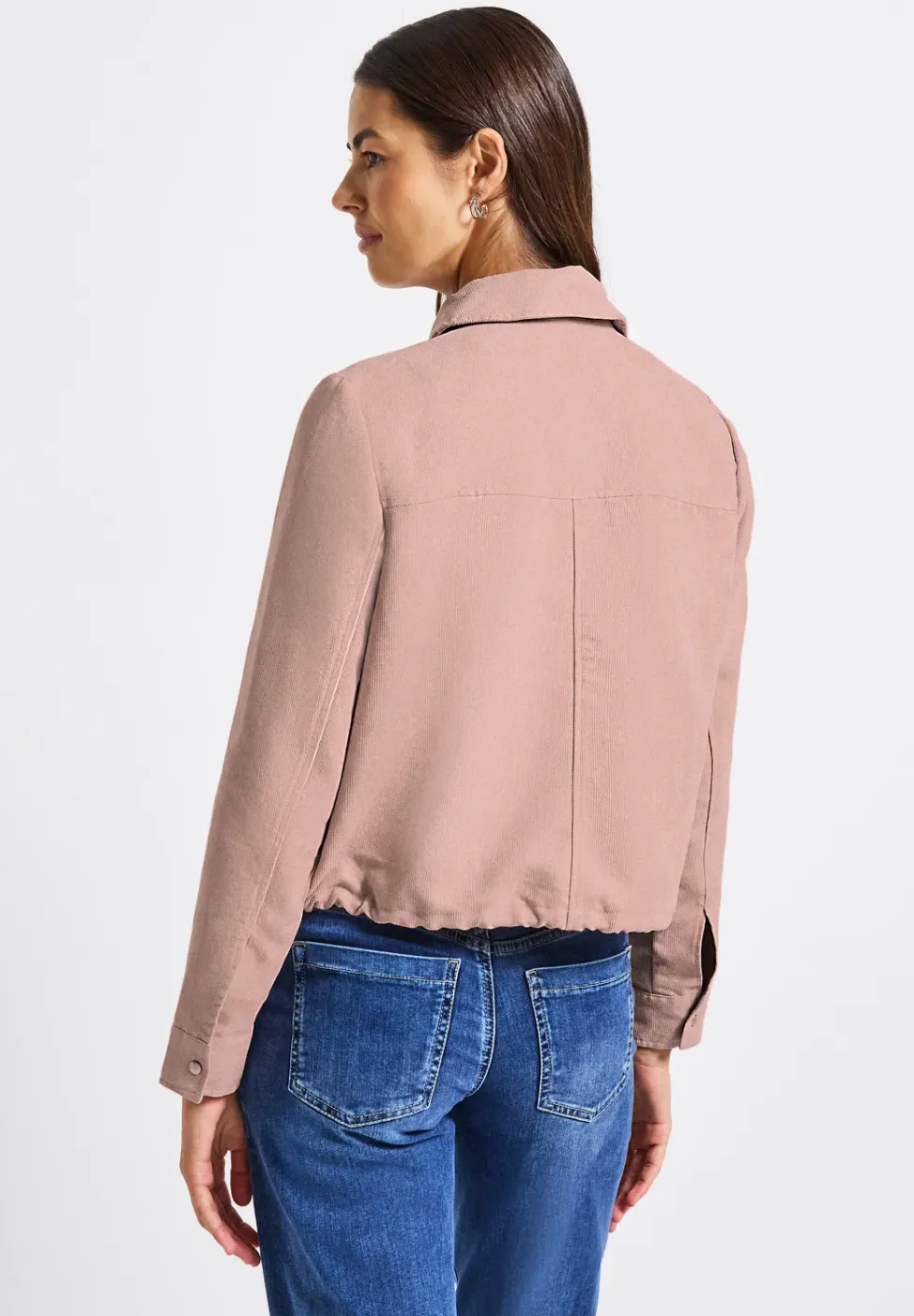 Corduroy jas met rits