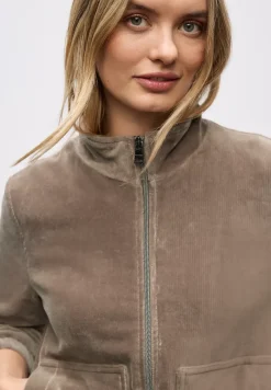 Corduroy jas met rits