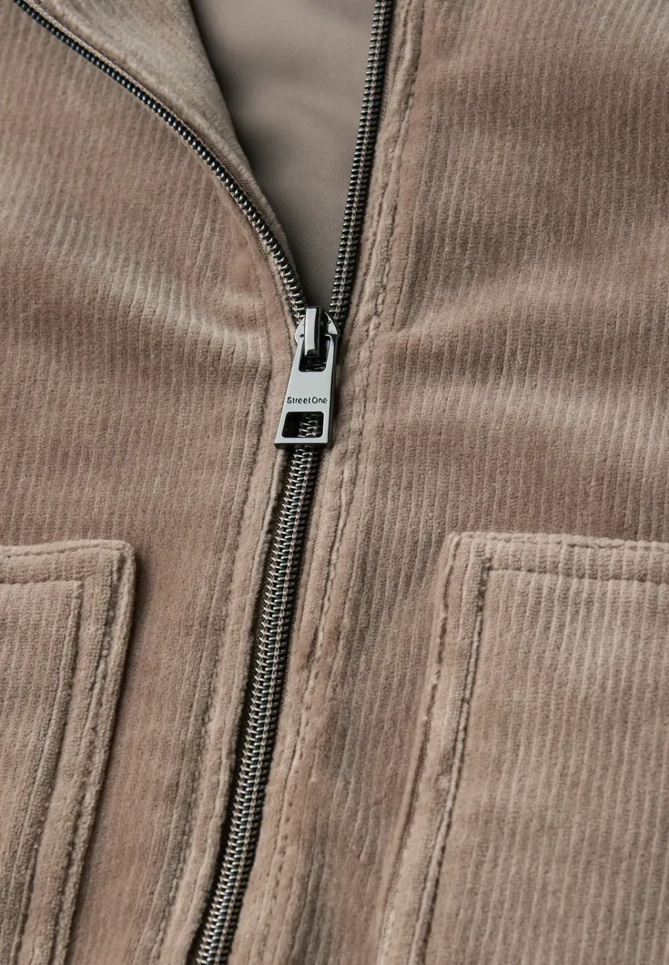 Corduroy jas met rits