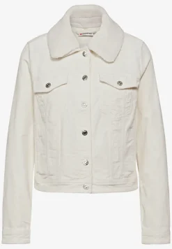Corduroy jas met teddy kraag