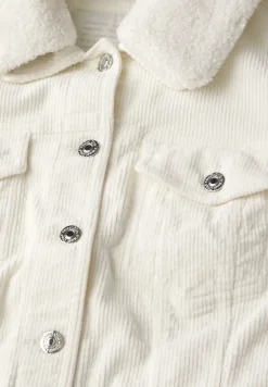 Corduroy jas met teddy kraag