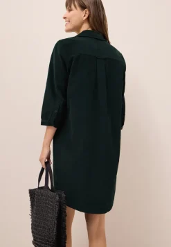 Corduroy jurk in effen kleur