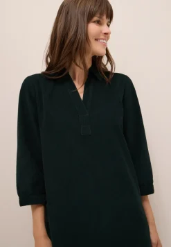 Corduroy jurk in effen kleur