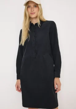 Corduroy jurk in effen kleur