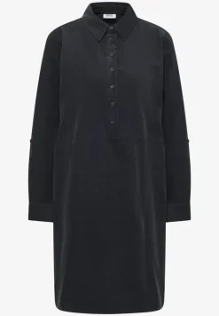 Corduroy jurk in effen kleur