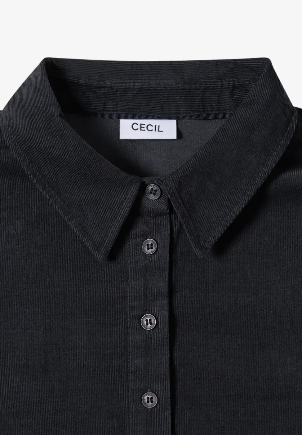 Corduroy jurk in effen kleur