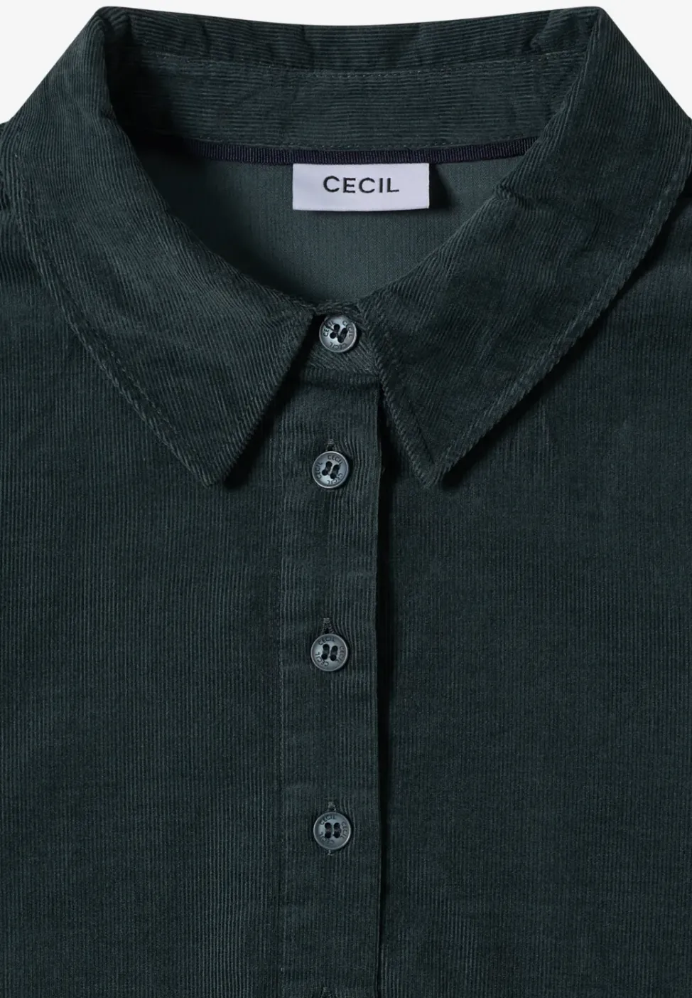 Corduroy jurk in effen kleur