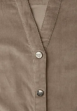 Corduroy jurk in effen kleur