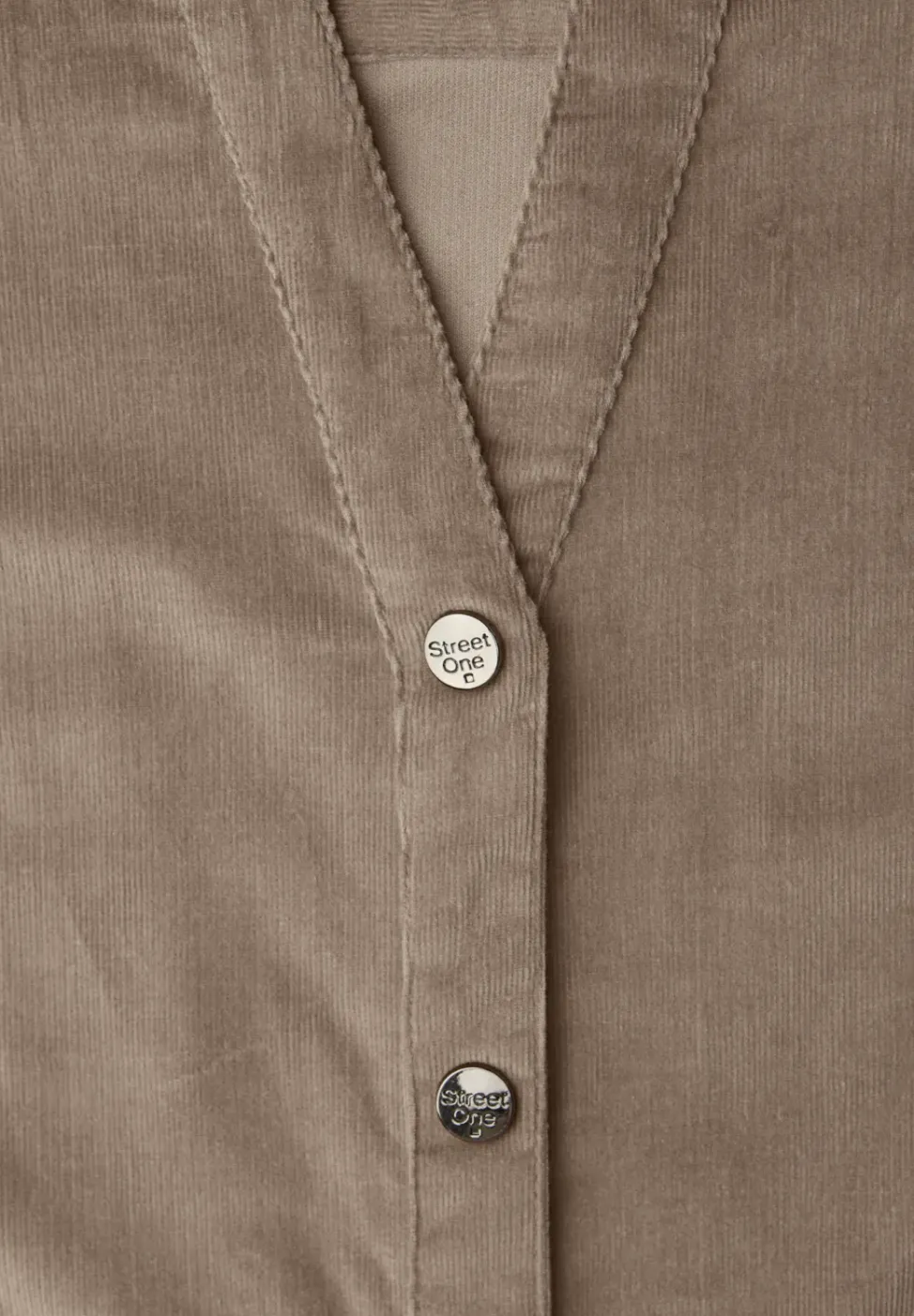 Corduroy jurk in effen kleur