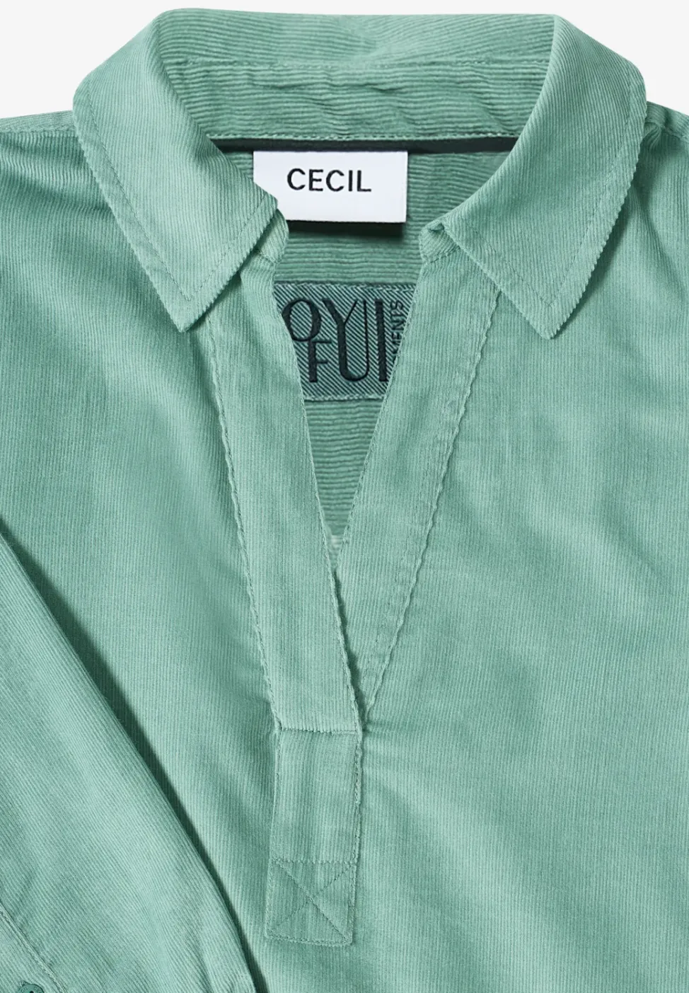 Corduroy jurk in effen kleur