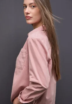 Corduroy mix blouse