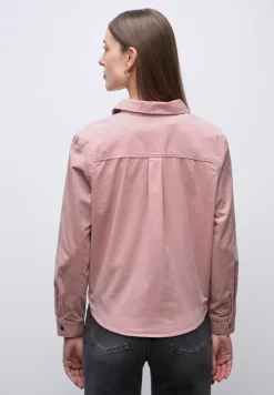 Corduroy mix blouse
