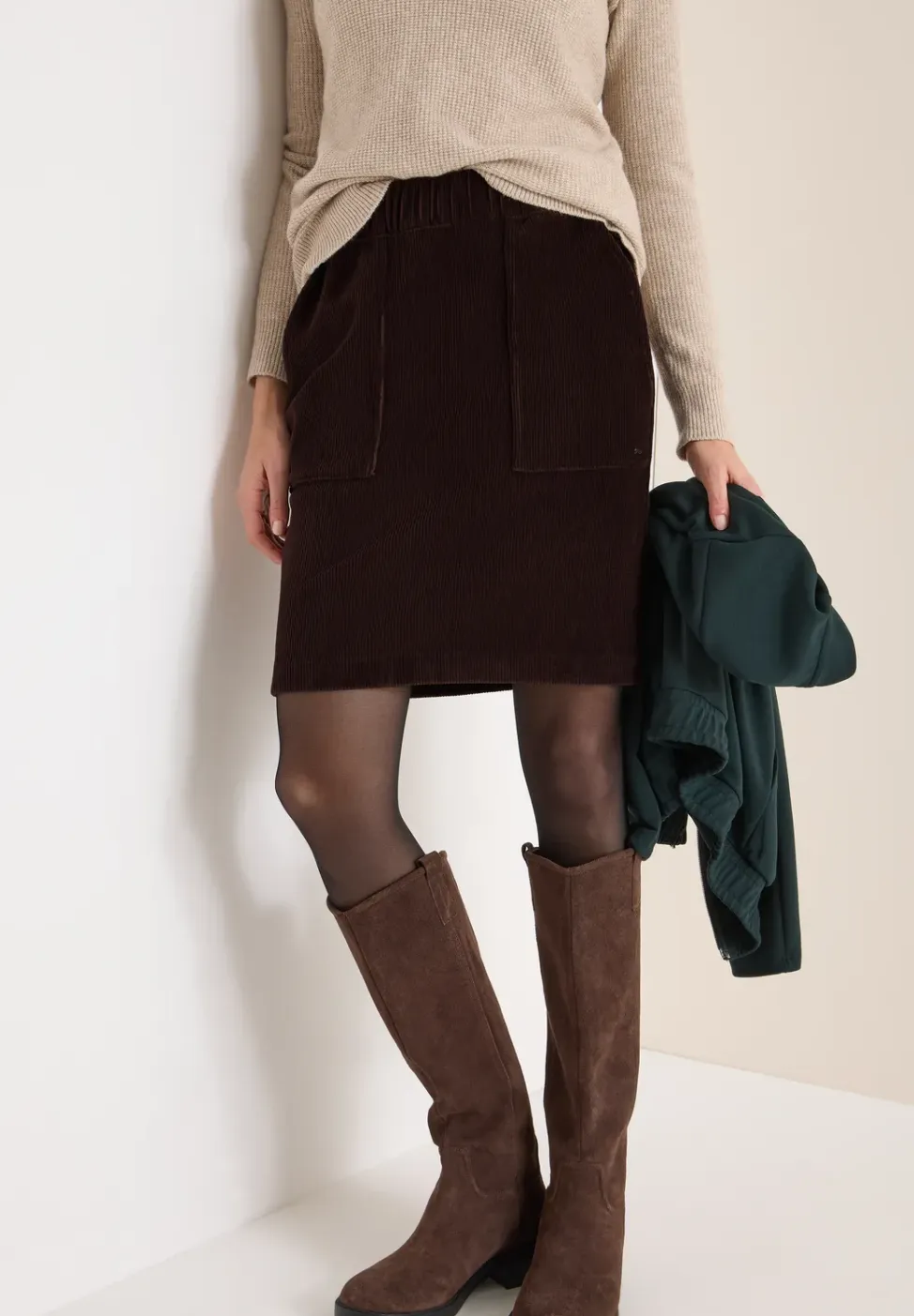 Corduroy rok