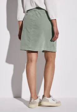Corduroy rok in wikkel-look