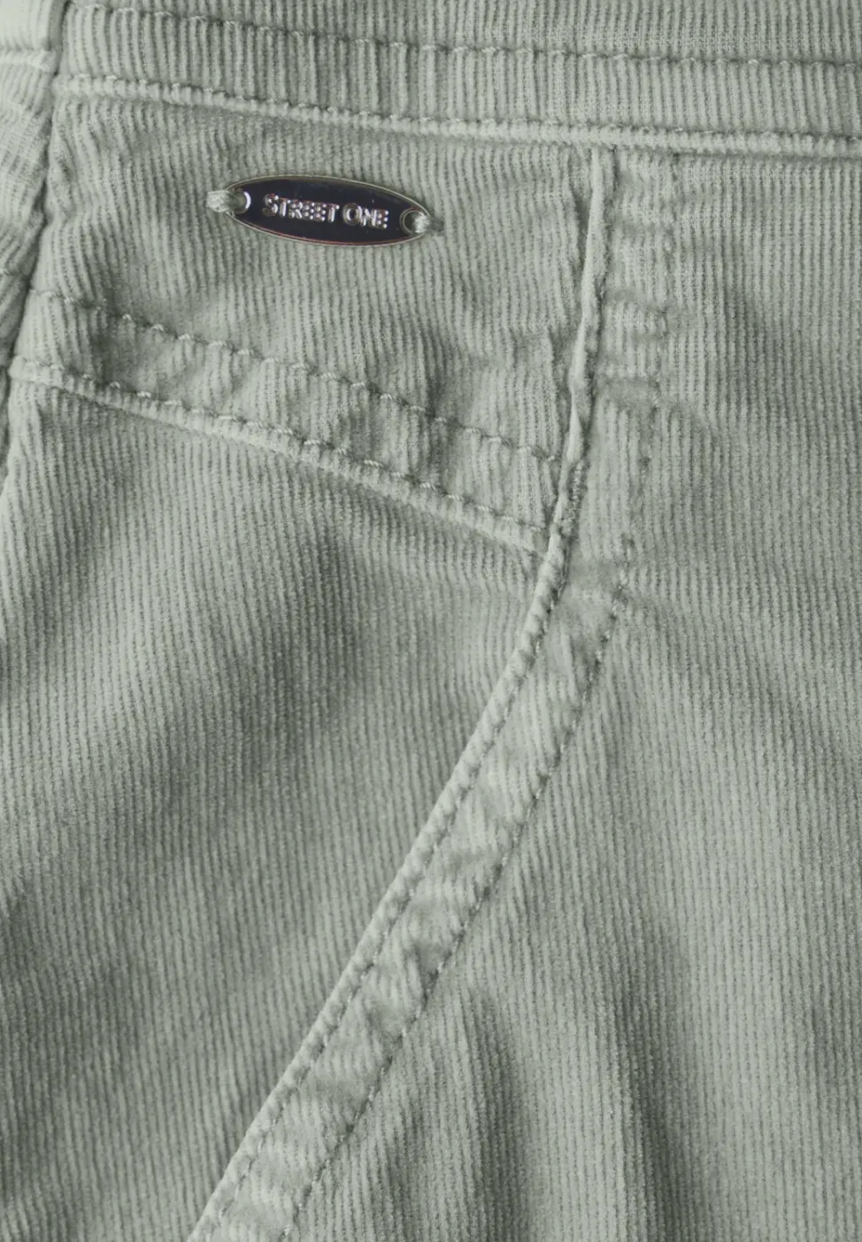 Corduroy rok in wikkel-look