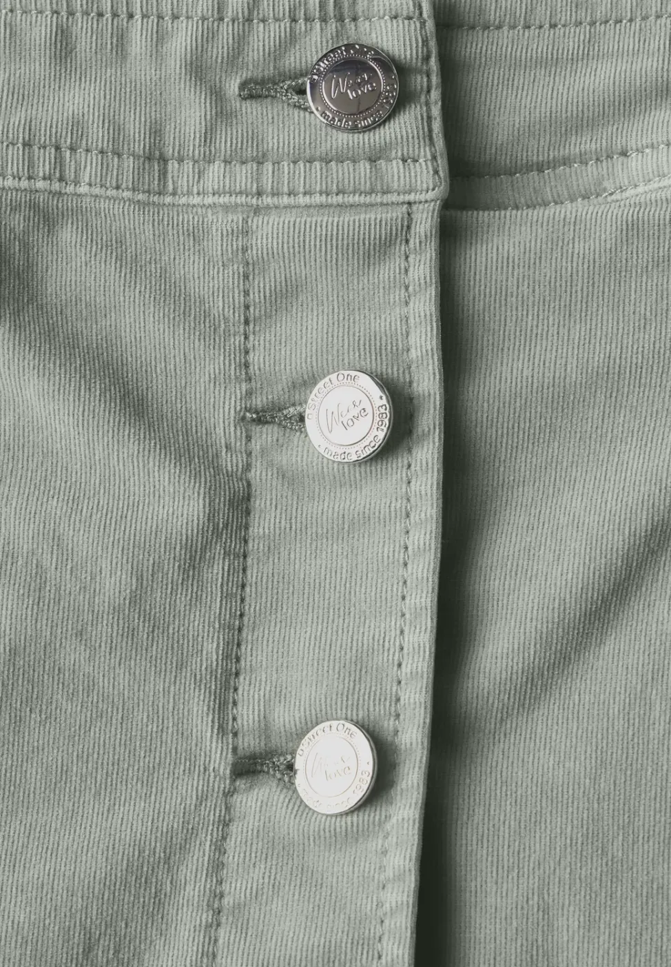 Corduroy rok in wikkel-look