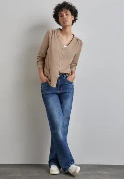 Corduroy blouse met knoopsluiting