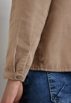 Corduroy blouse met knoopsluiting
