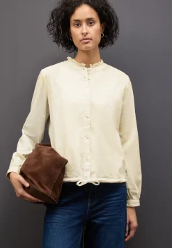 Corduroy blouse met koord