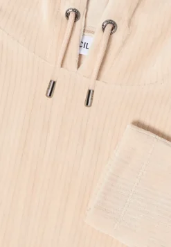 Corduroy jas met capuchon