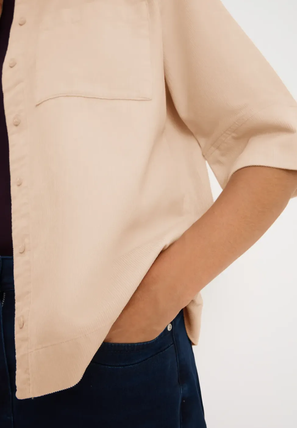 Corduroy overhemd blouse