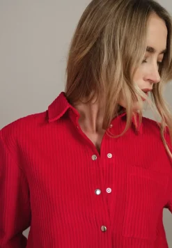 Corduroy overhemd blouse