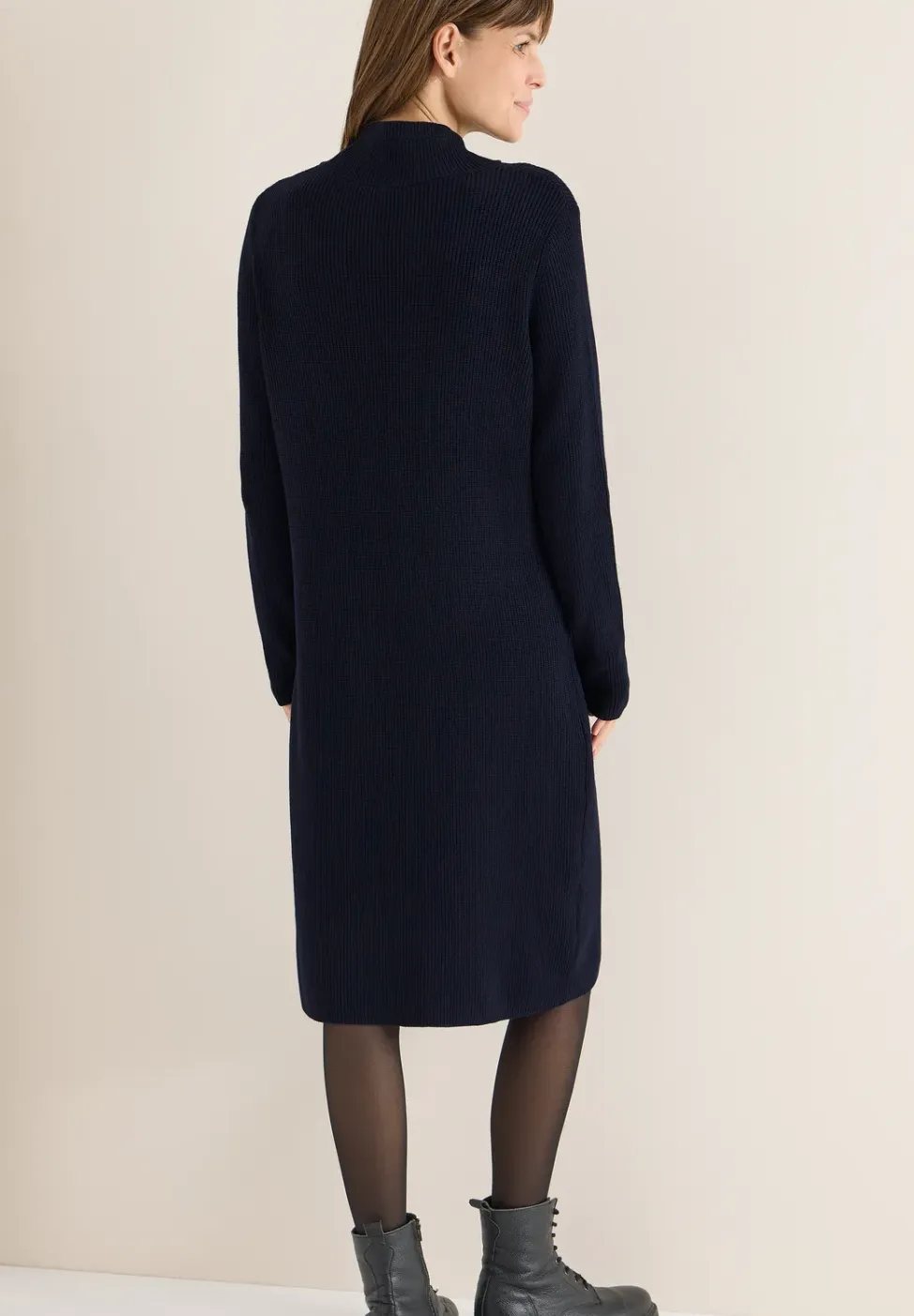 Cosy geribde jurk