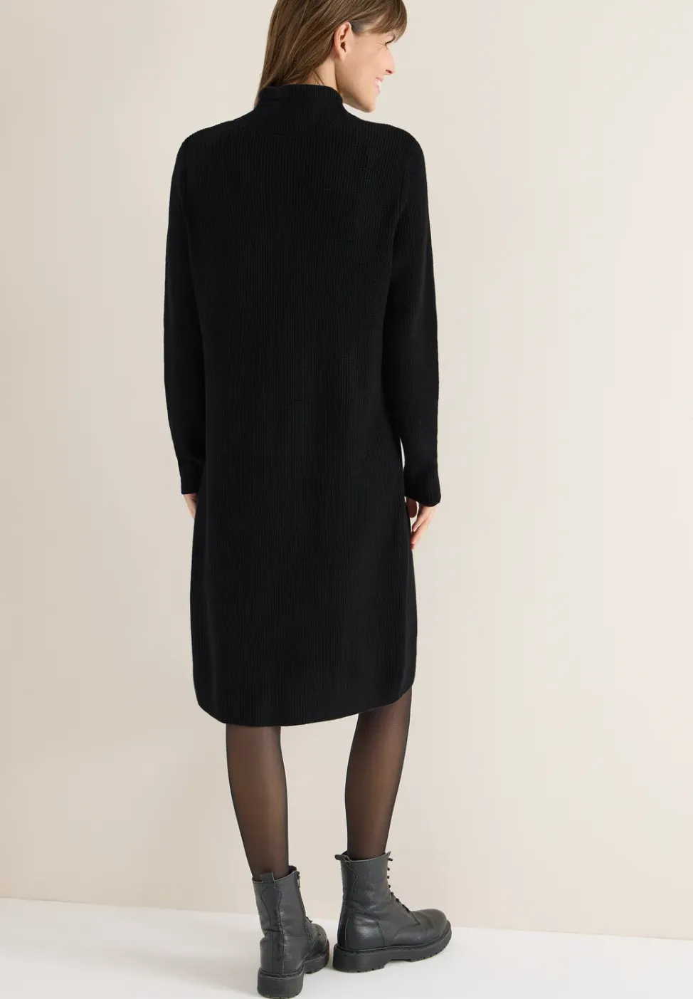 Cosy geribde jurk