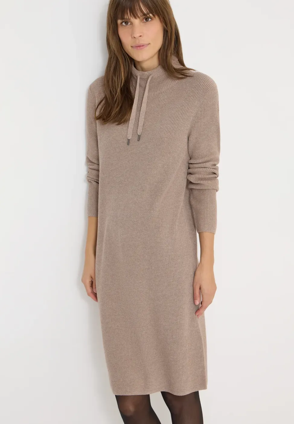 Cosy geribde jurk