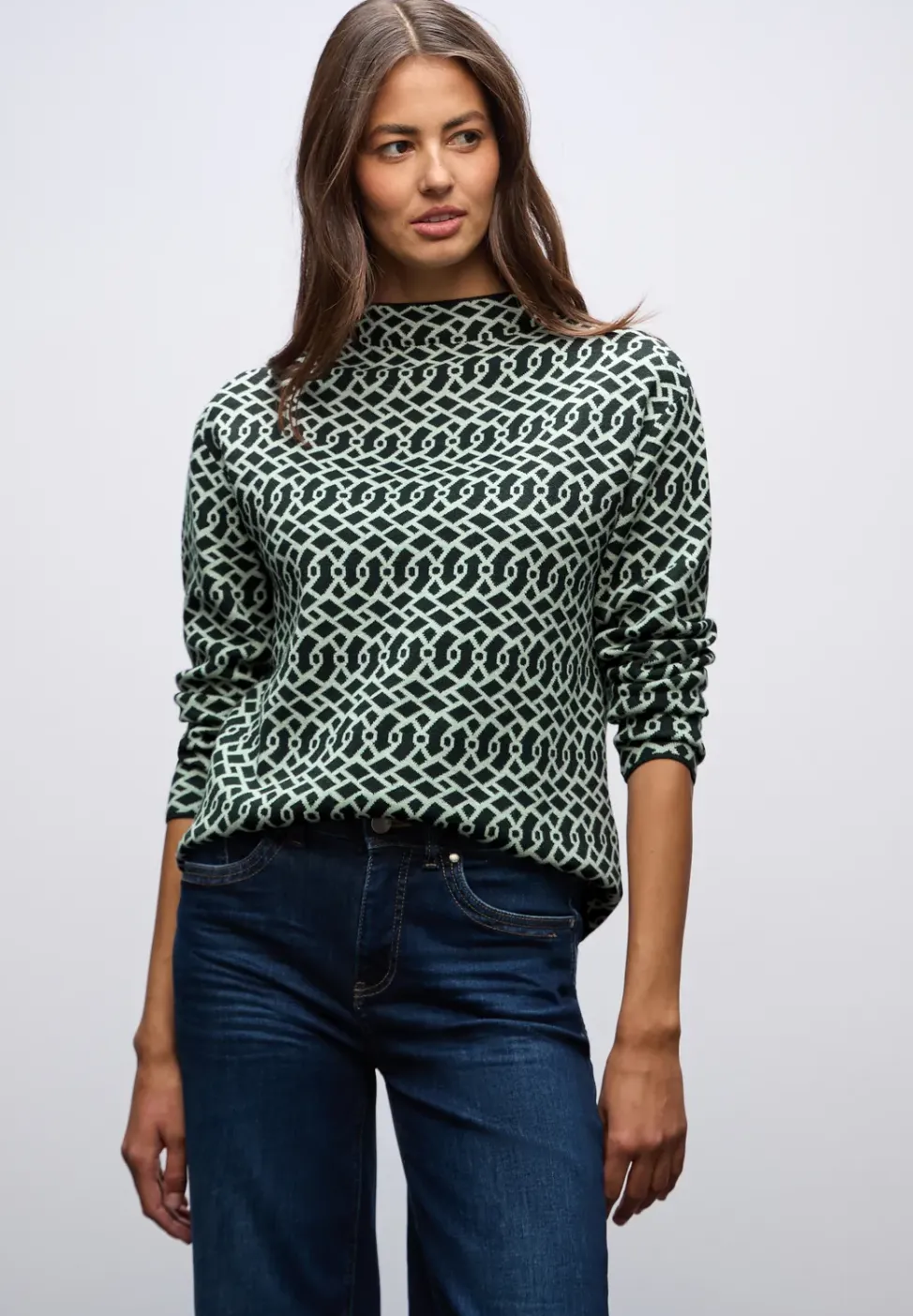 Cosy jacquard trui