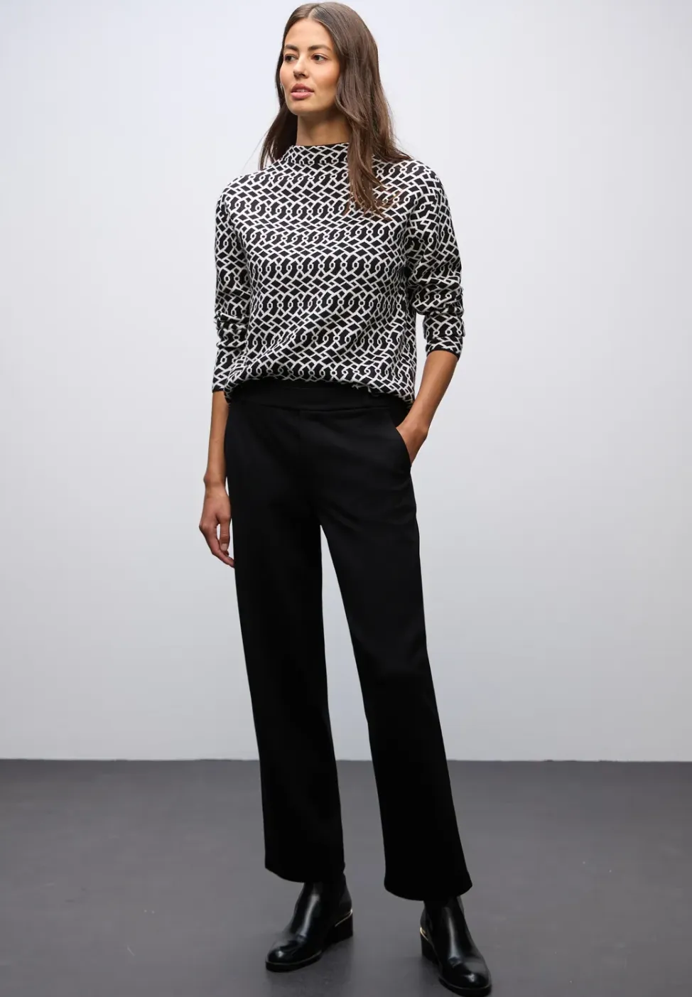 Cosy jacquard trui