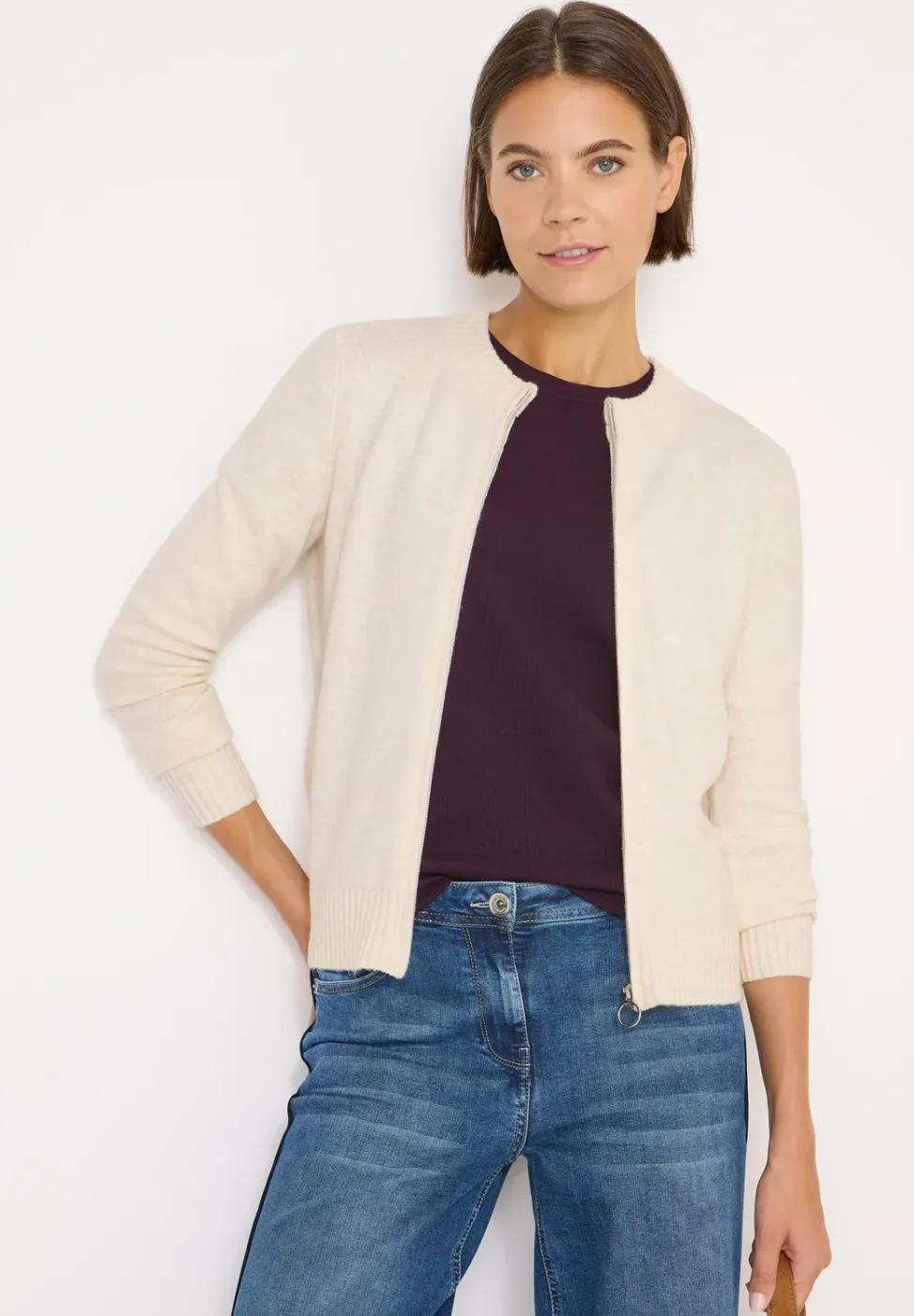 Cosy vest met ritssluiting