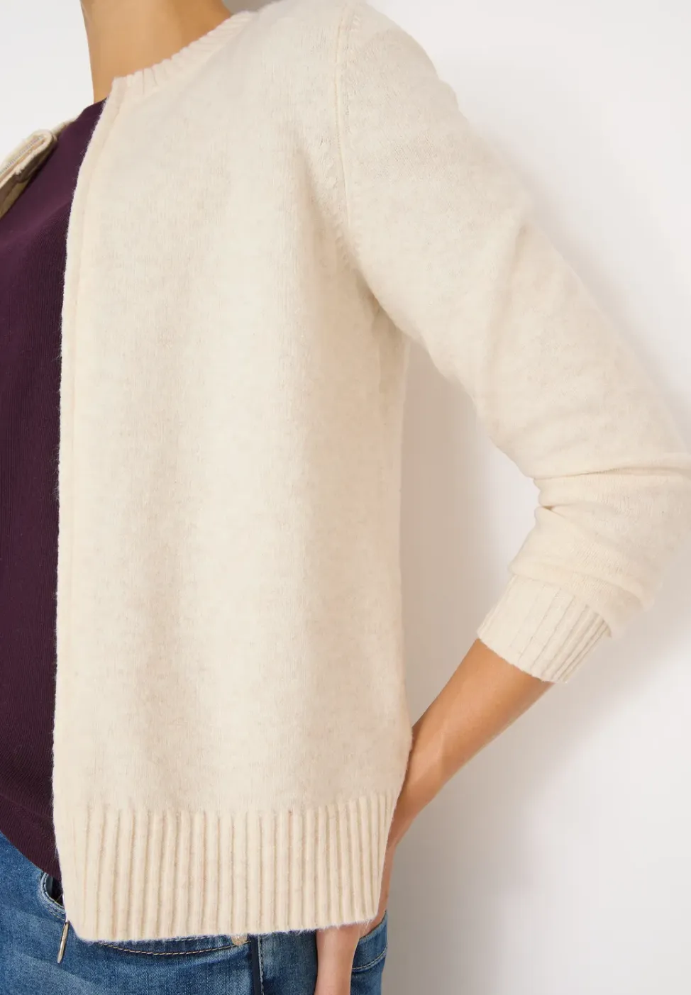 Cosy vest met ritssluiting