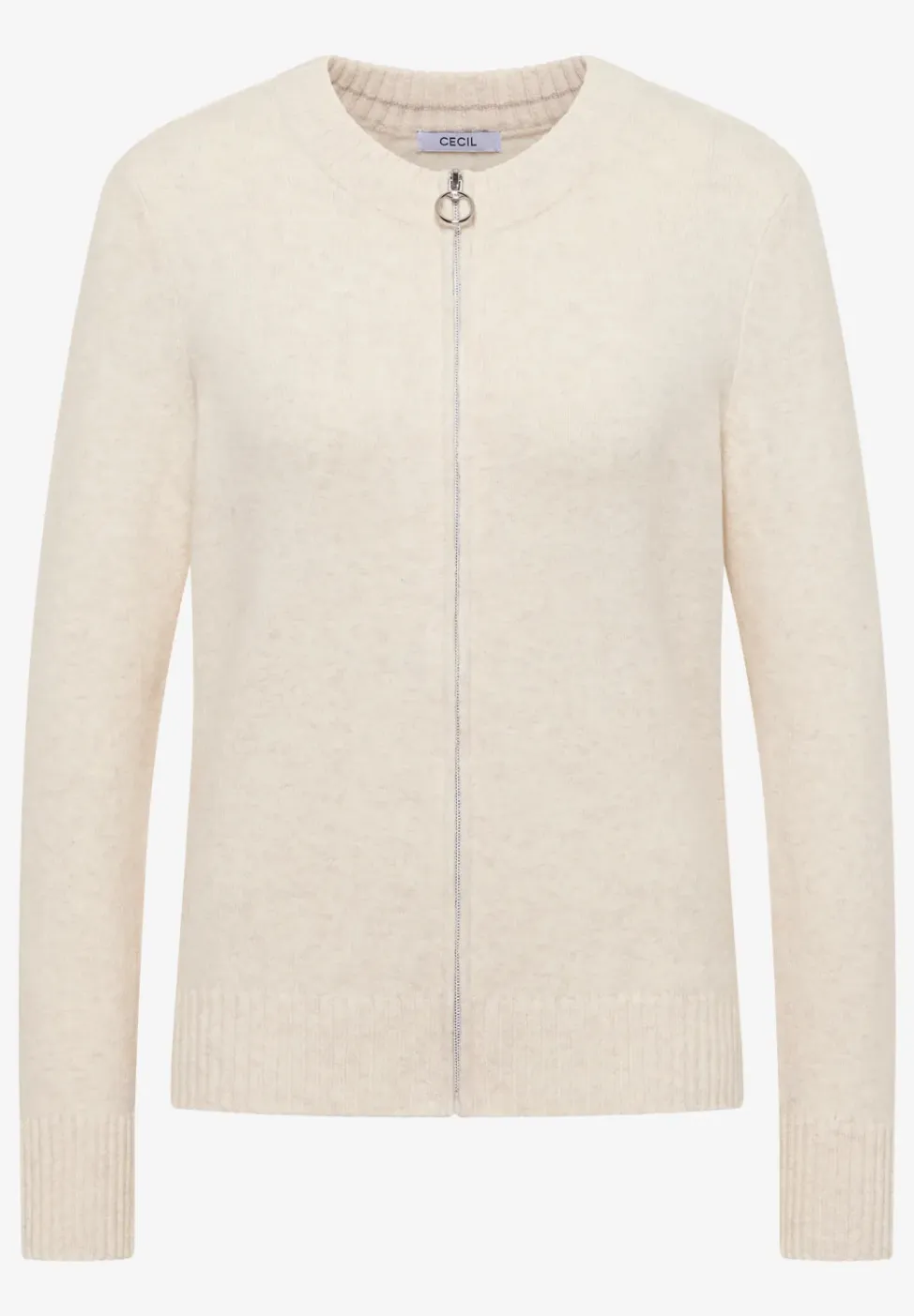 Cosy vest met ritssluiting