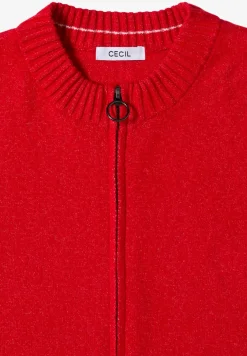 Cosy vest met ritssluiting