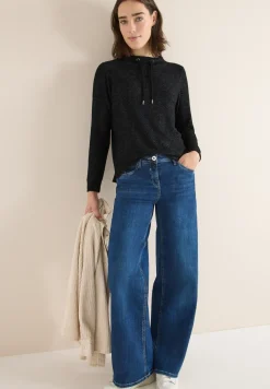 Cosy gemêleerd shirt met lange mouwen