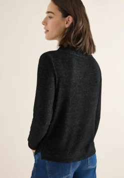 Cosy gemêleerd shirt met lange mouwen