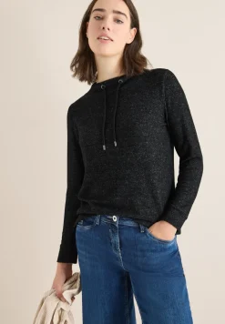 Cosy gemêleerd shirt met lange mouwen