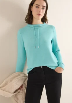 Cosy gemêleerd shirt met lange mouwen