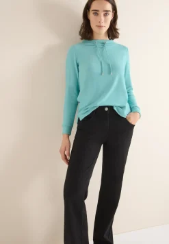 Cosy gemêleerd shirt met lange mouwen